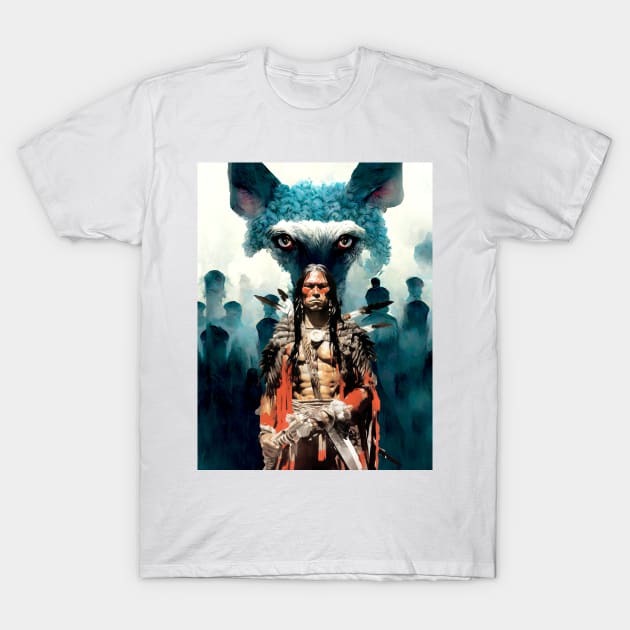 National Native American Heritage Month: "The Strength of the Wolf is the Pack, and the Strength of the Pack is the Wolf" Osage Nation Proverb T-Shirt by Puff Sumo